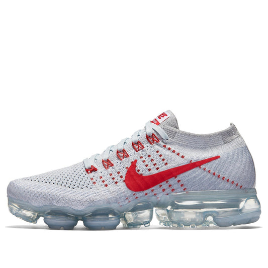 Nike Air VaporMax 'OG' Pure Platinum/University Red-Wolf Grey