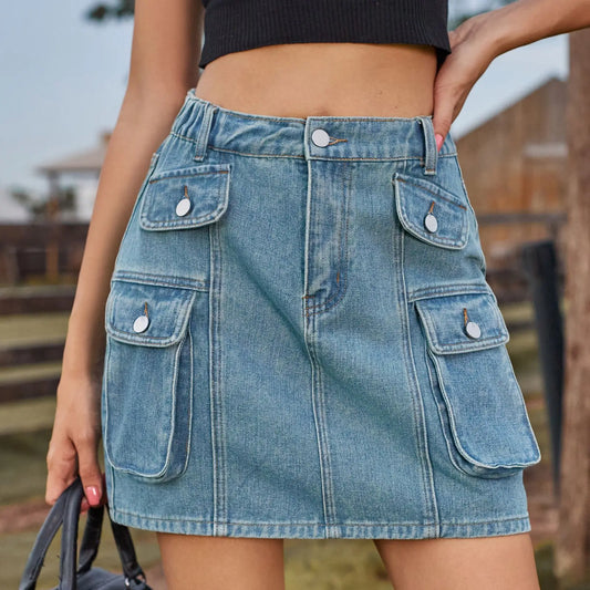 Vintage Cargo Short Skirt