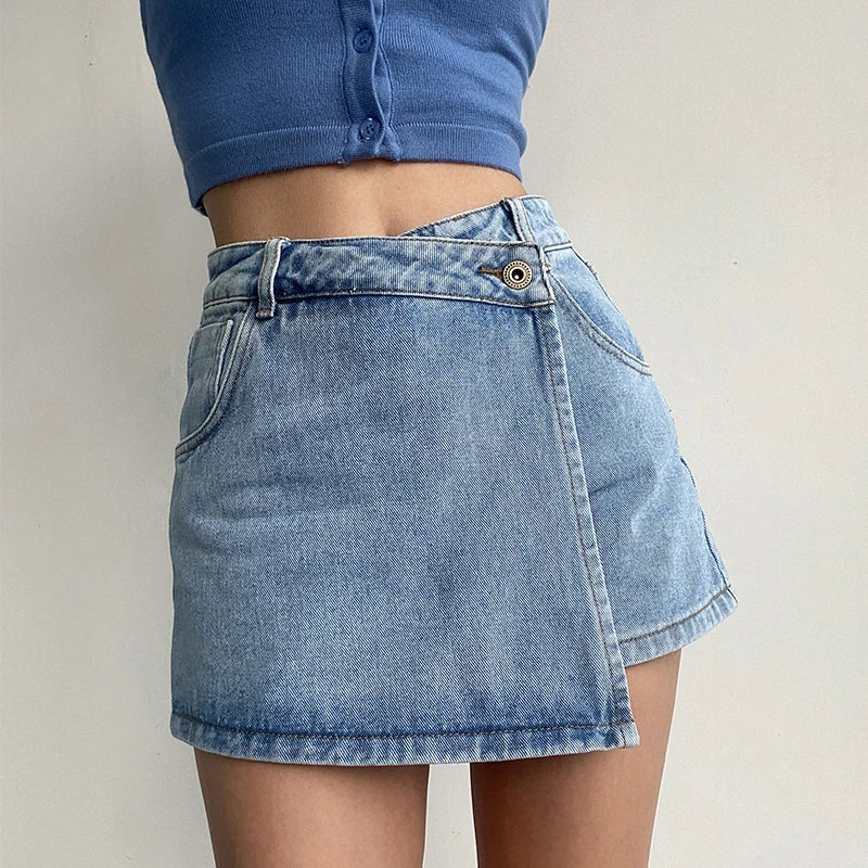 Sidewalk Irregular Denim Skirt