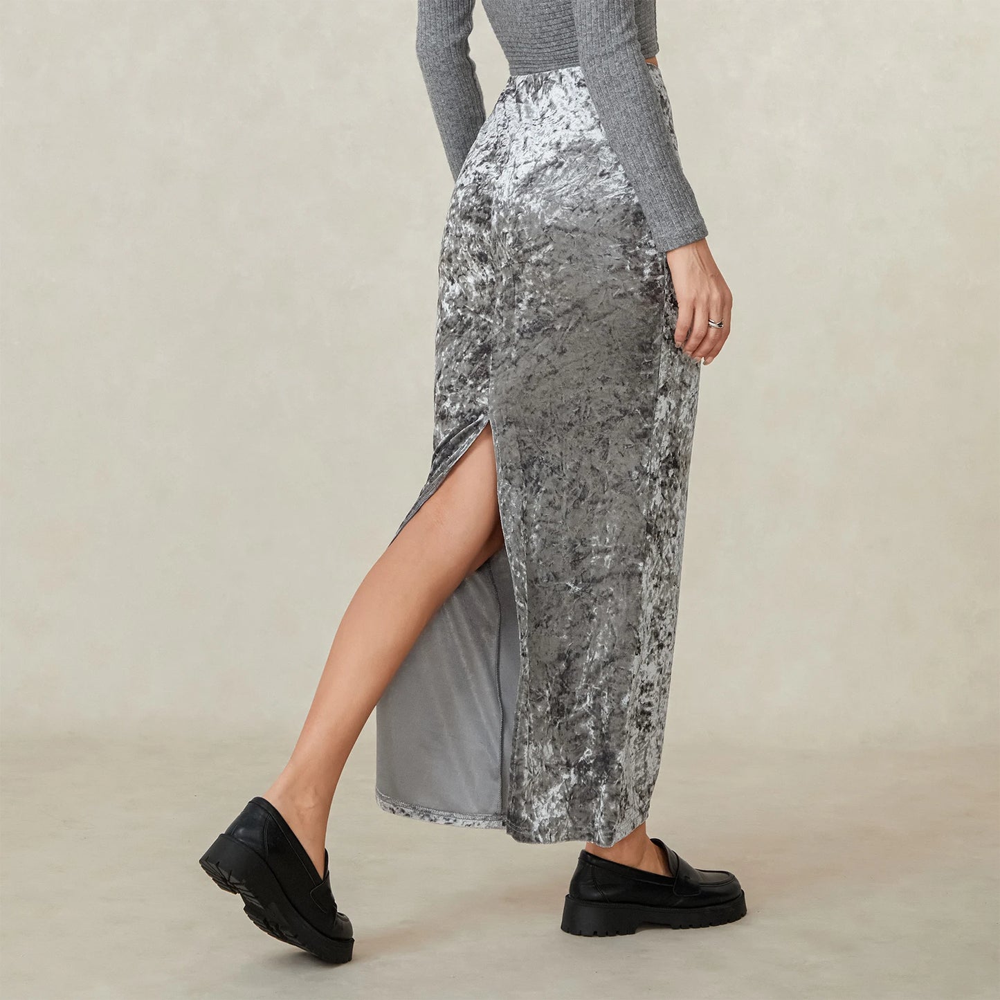 Fashionable Split Long Skirt