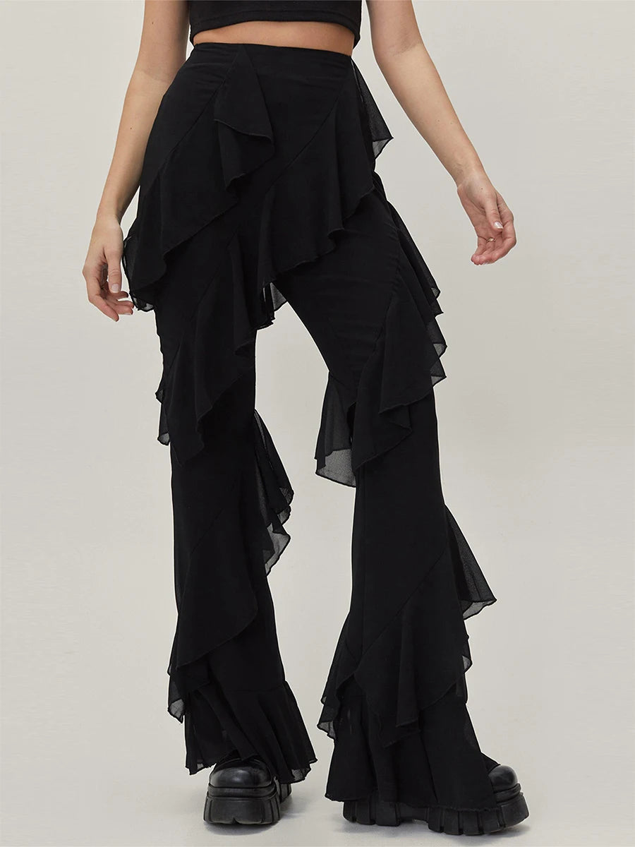 Dynamic Frill Layer Trousers