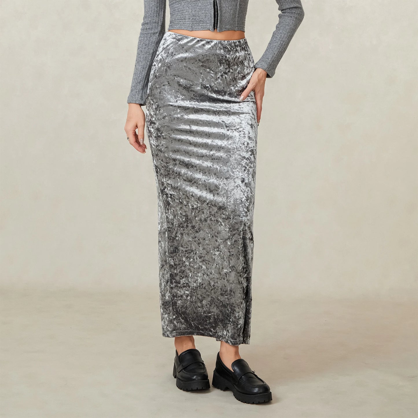 Fashionable Split Long Skirt