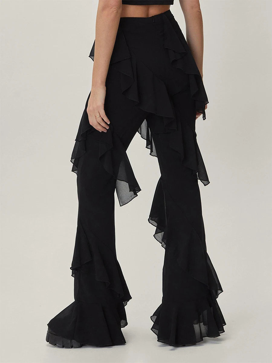 Dynamic Frill Layer Trousers