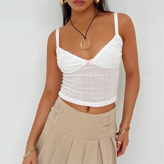 Chic Blossom Crop Top Camisole