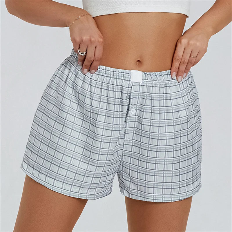 Concrete Plaid Shorts