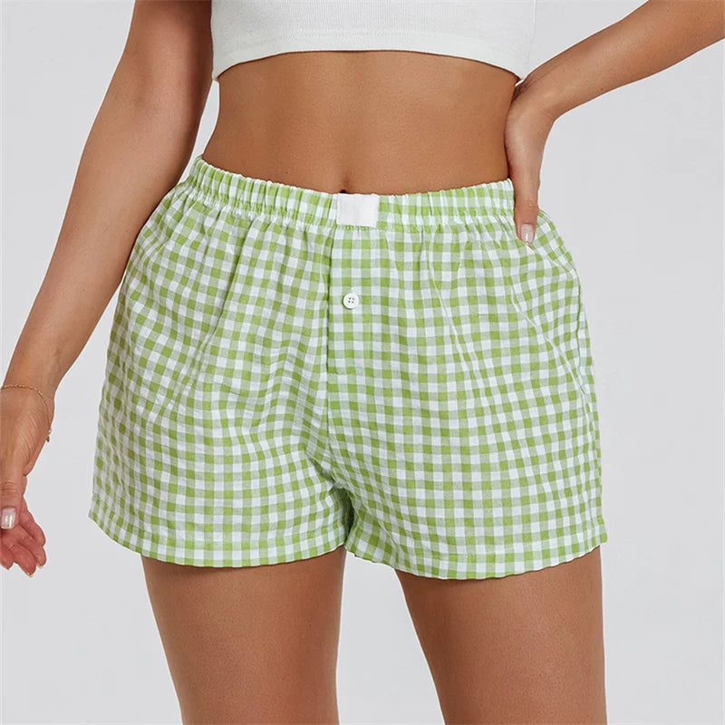 Concrete Plaid Shorts